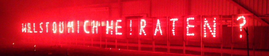 Heiratsantrag Banner
